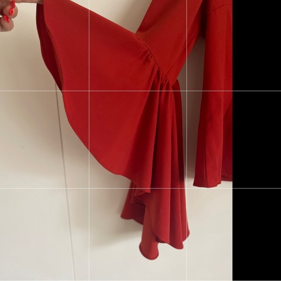 Gracia Tiered Ruffle Flare Sleeve Top - Picture 6 of 7